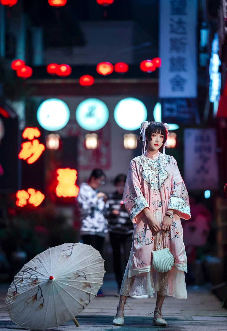 阿包也是兔娘《国潮少女》主题写真：15张全套美图