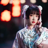阿包也是兔娘《国潮少女》主题写真：15张全套美图