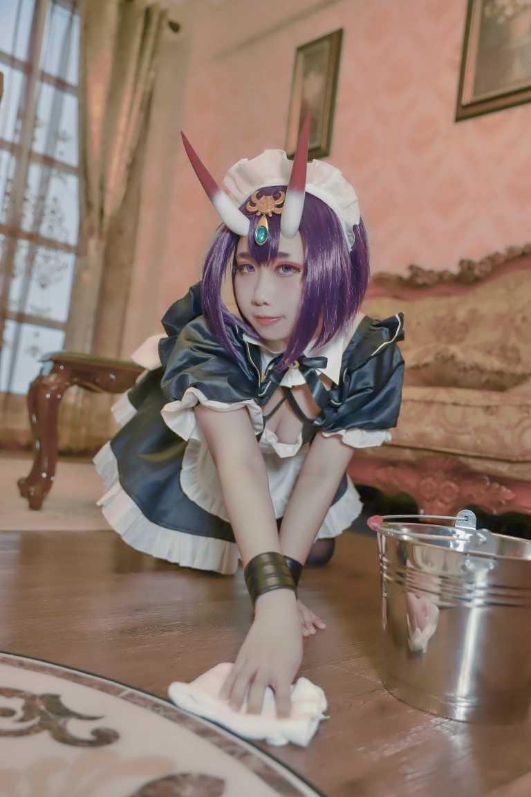 贞子蜜桃《酒吞童子 女仆》主题写真：20张全套美图