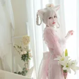 小仓千代《透明女仆粉色》主题写真：24张全套美图