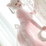 小仓千代《透明女仆粉色》主题写真：24张全套美图