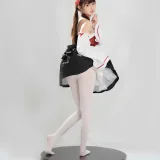 河豚抚子《红衣小女仆》主题写真：25张全套美图