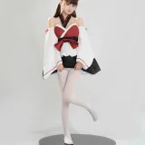 河豚抚子《红衣小女仆》主题写真：25张全套美图