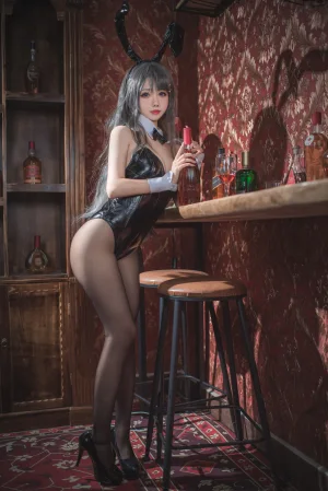 仙女月《樱岛麻衣兔女郎》主题写真：33张全套美图