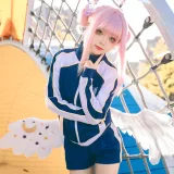 矢量鱼《蔚蓝档案 圣园未花体操服》主题写真：41张全套美图