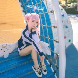 矢量鱼《蔚蓝档案 圣园未花体操服》主题写真：41张全套美图
