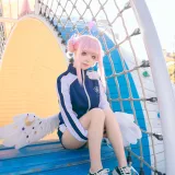 矢量鱼《蔚蓝档案 圣园未花体操服》主题写真：41张全套美图