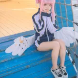 矢量鱼《蔚蓝档案 圣园未花体操服》主题写真：41张全套美图