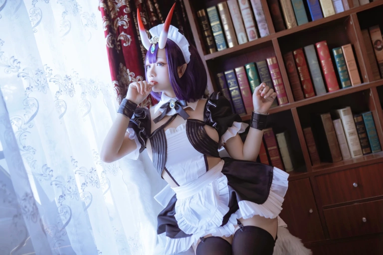 日奈娇(椎名莜)《酒吞女仆》主题写真：41张全套美图