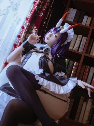 日奈娇(椎名莜)《酒吞女仆》主题写真：41张全套美图