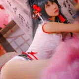 可可老师《爱宕高雄旗袍双人》主题写真：46张全套美图