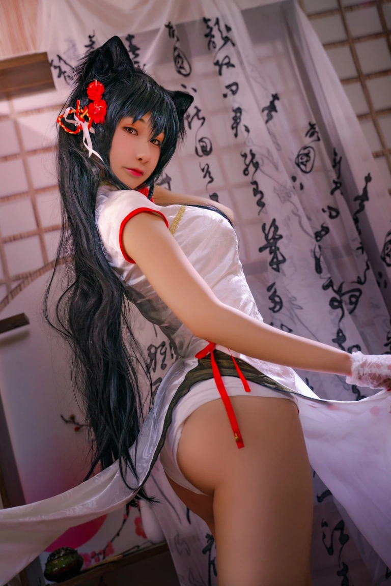 可可老师《爱宕高雄旗袍双人》主题写真：46张全套美图