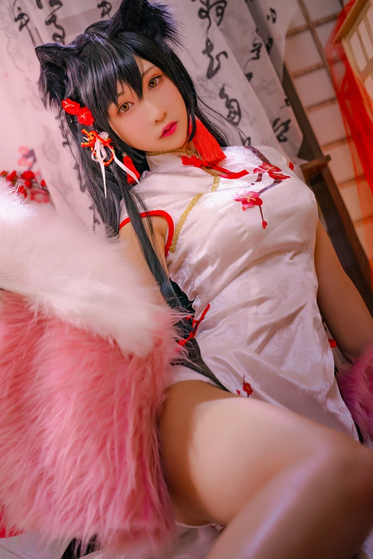 可可老师《爱宕高雄旗袍双人》主题写真：46张全套美图