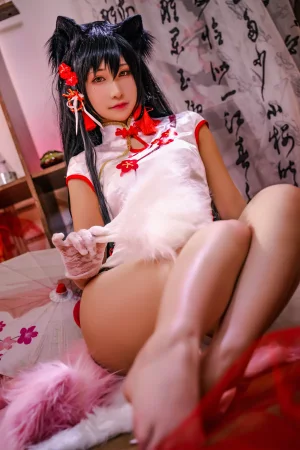 可可老师《爱宕高雄旗袍双人》主题写真：46张全套美图