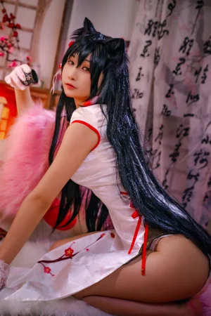 可可老师《爱宕高雄旗袍双人》主题写真：46张全套美图
