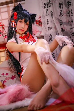 可可老师《爱宕高雄旗袍双人》主题写真：46张全套美图