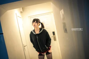皮皮奶《黑网袜》主题写真：50张全套美图