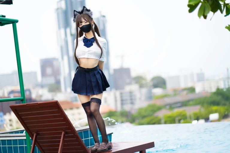 三水子《生徒会长》主题写真：62张全套美图
