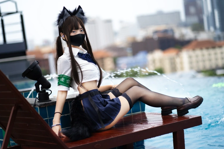 三水子《生徒会长》主题写真：62张全套美图