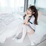神沢永莉《半双马尾体操服大腿袜》主题写真：68张全套美图