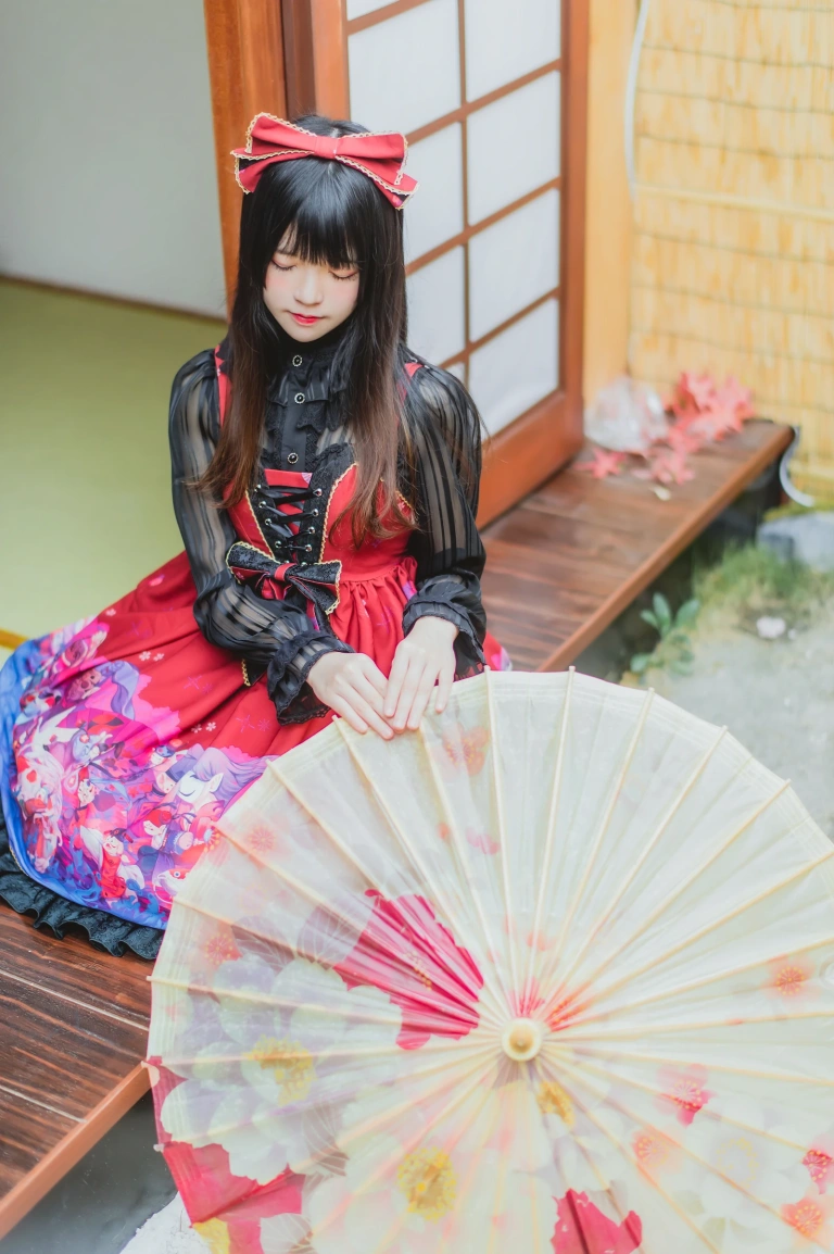 桜桃喵《和风lolita》主题写真：22张全套美图
