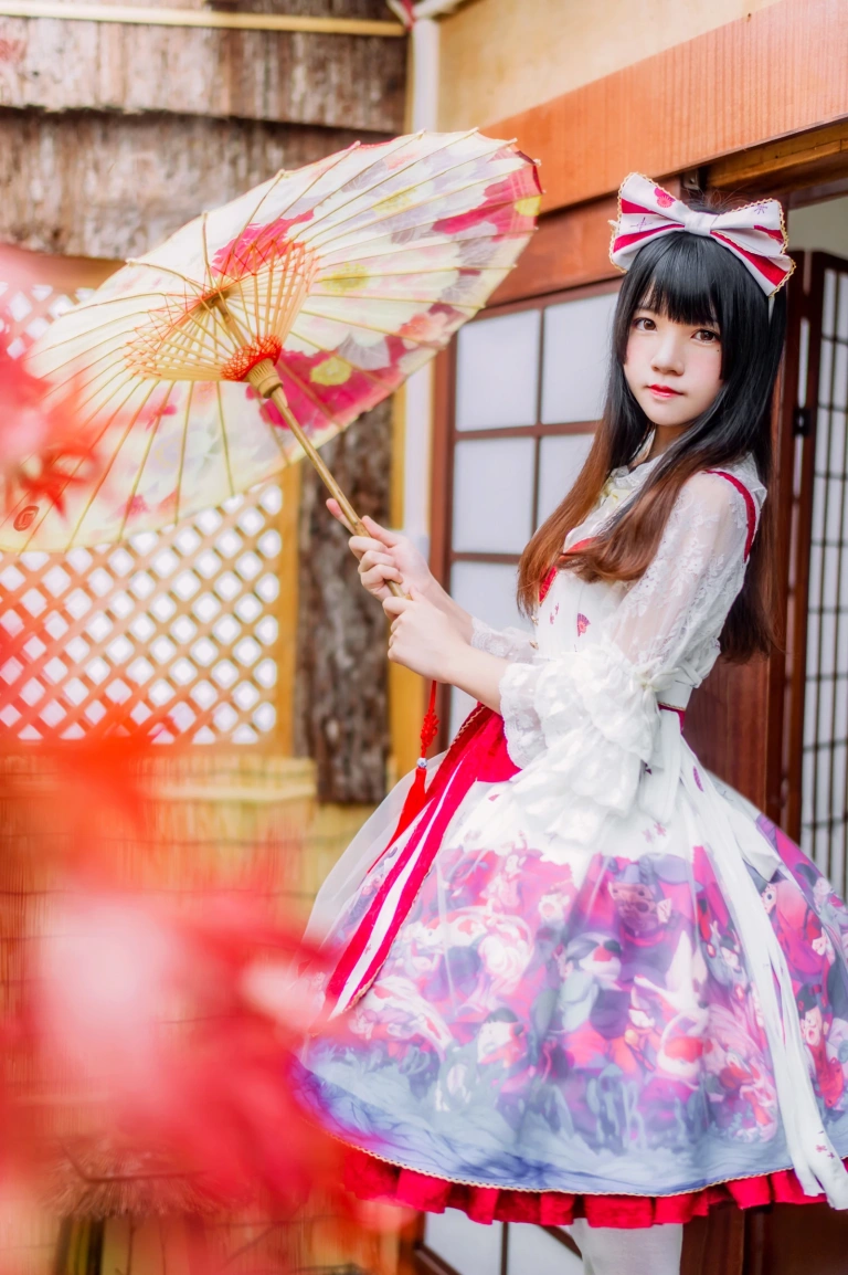 桜桃喵《和风lolita》主题写真：22张全套美图
