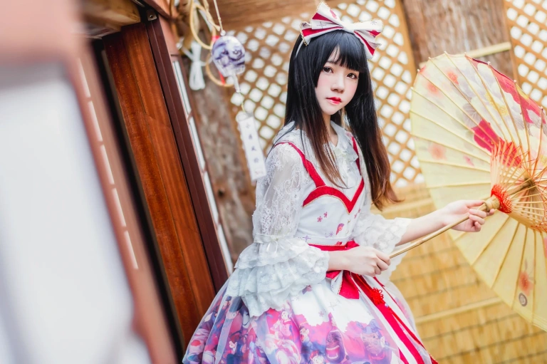 桜桃喵《和风lolita》主题写真：22张全套美图