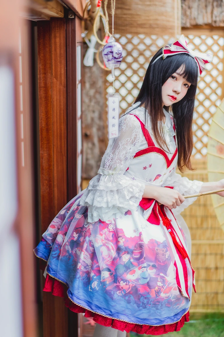 桜桃喵《和风lolita》主题写真：22张全套美图