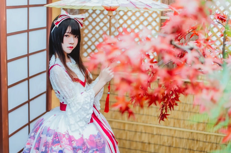 桜桃喵《和风lolita》主题写真：22张全套美图