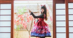 桜桃喵《和风lolita》主题写真：22张全套美图