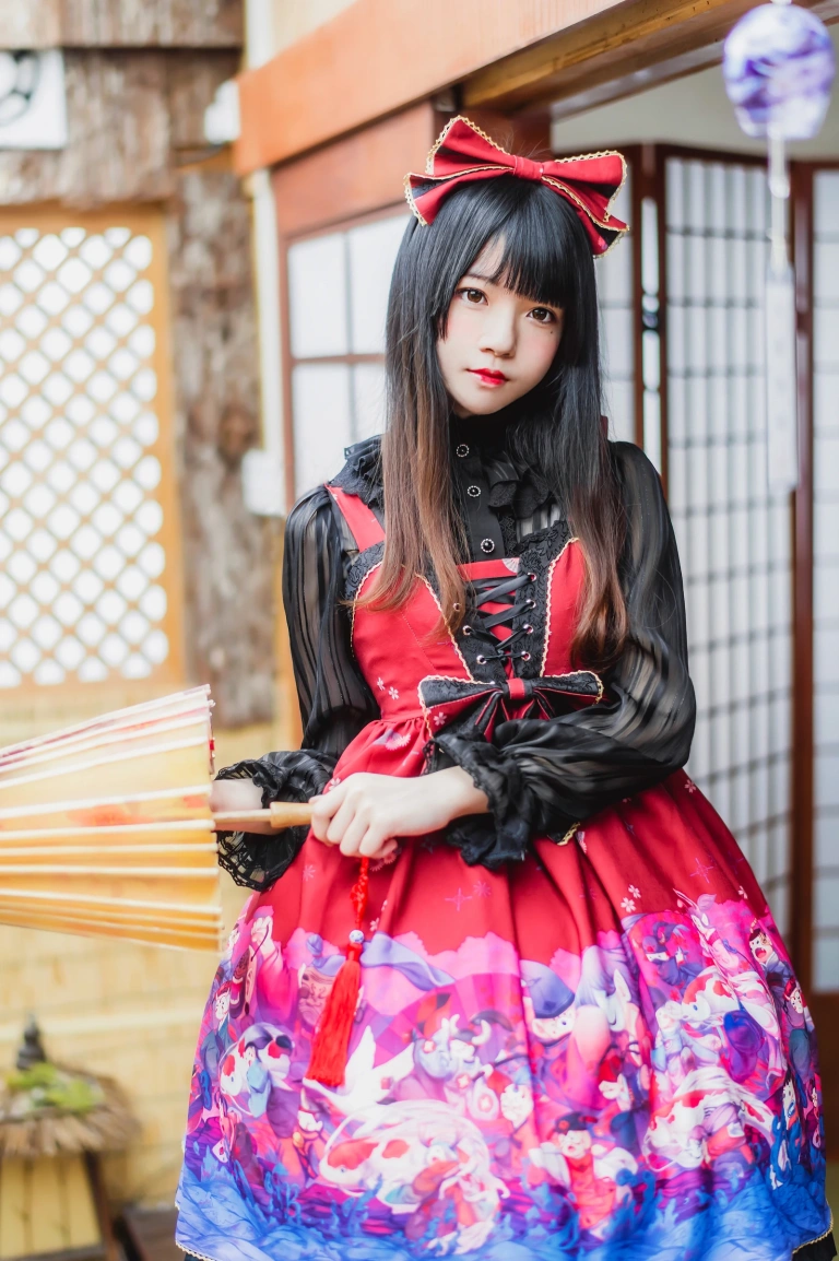 桜桃喵《和风lolita》主题写真：22张全套美图