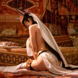 上杉绘黎落《碧蓝航线 武藏同人舞娘》主题写真：18张全套美图