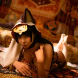 上杉绘黎落《碧蓝航线 武藏同人舞娘》主题写真：18张全套美图