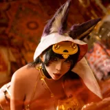 上杉绘黎落《碧蓝航线 武藏同人舞娘》主题写真：18张全套美图