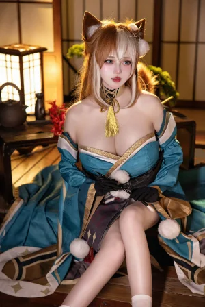凛子酱《希娜小姐》主题写真：21张全套美图