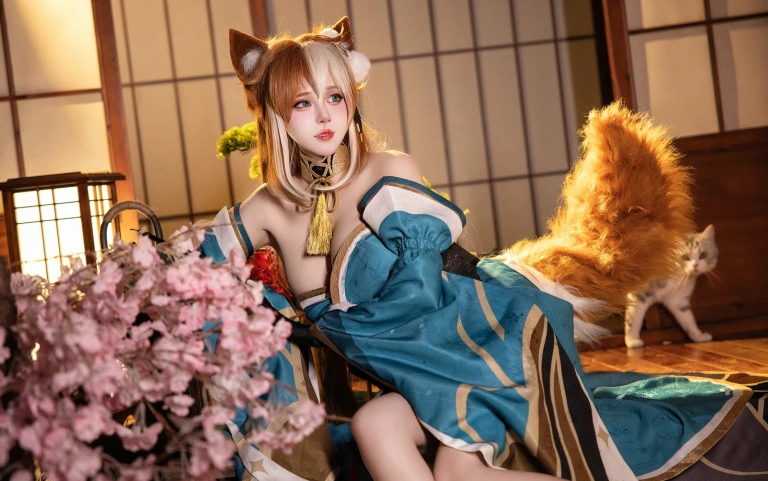 凛子酱《希娜小姐》主题写真：21张全套美图