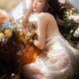 清青琴玖《窗外落霞》主题写真：23张全套美图