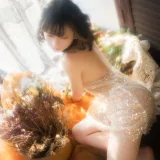 清青琴玖《窗外落霞》主题写真：23张全套美图