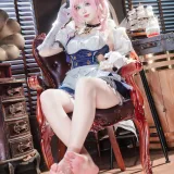 狐玖玖《崩坏三 爱莉希雅 女仆》主题写真：23张全套美图