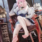 狐玖玖《崩坏三 爱莉希雅 女仆》主题写真：23张全套美图