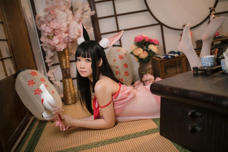焖焖碳《碧蓝航线 長門睡衣》主题写真：27张全套美图