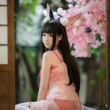焖焖碳《碧蓝航线 長門睡衣》主题写真：27张全套美图