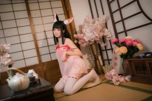 焖焖碳《碧蓝航线 長門睡衣》主题写真：27张全套美图