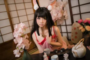 焖焖碳《碧蓝航线 長門睡衣》主题写真：27张全套美图