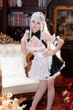 前羽《埃吉尔女仆》主题写真：28张全套美图