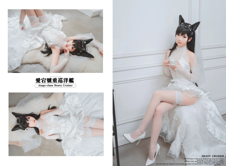 面饼仙儿《爱宕花嫁》主题写真：29张全套美图