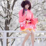 九柒喵《甲铁城的卡巴内瑞 无名和服》主题写真：34张全套美图