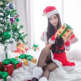 木棉棉《圣诞老人和驯鹿酱》主题写真：46张全套美图
