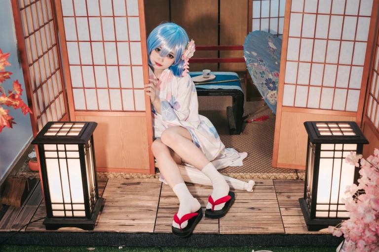 神沢永莉《蕾姆和风》主题写真：47张全套美图