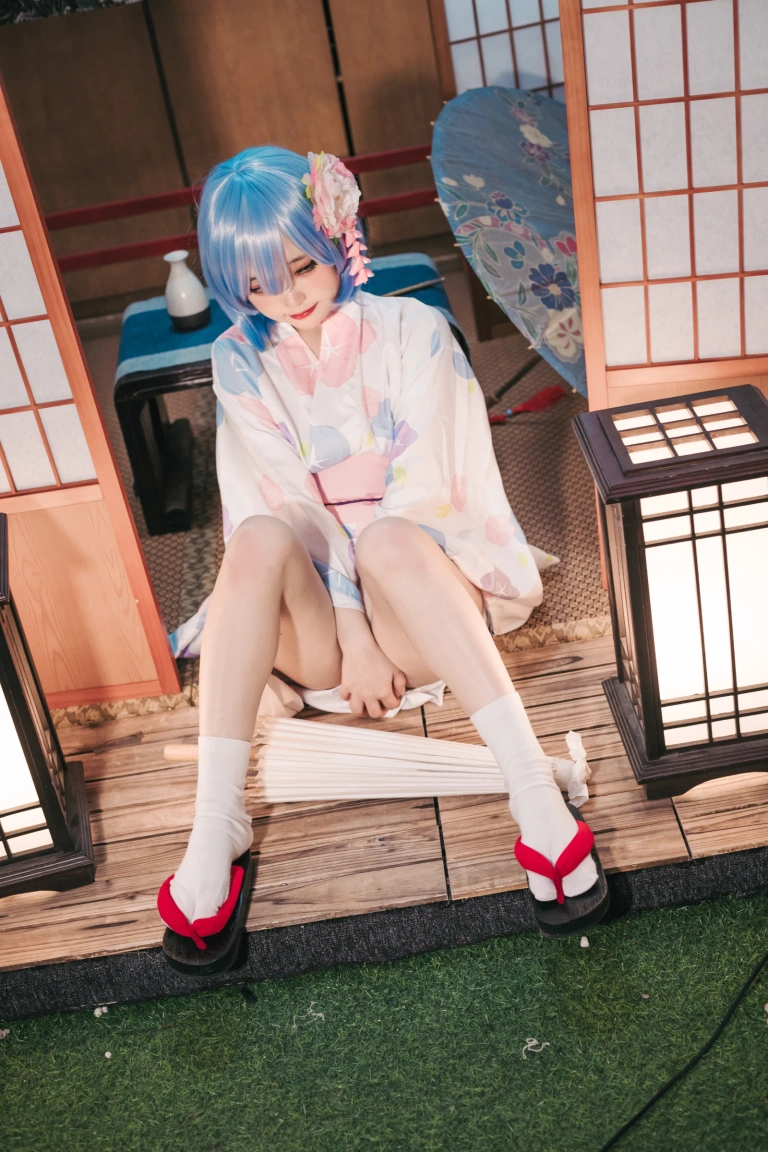 神沢永莉《蕾姆和风》主题写真：47张全套美图